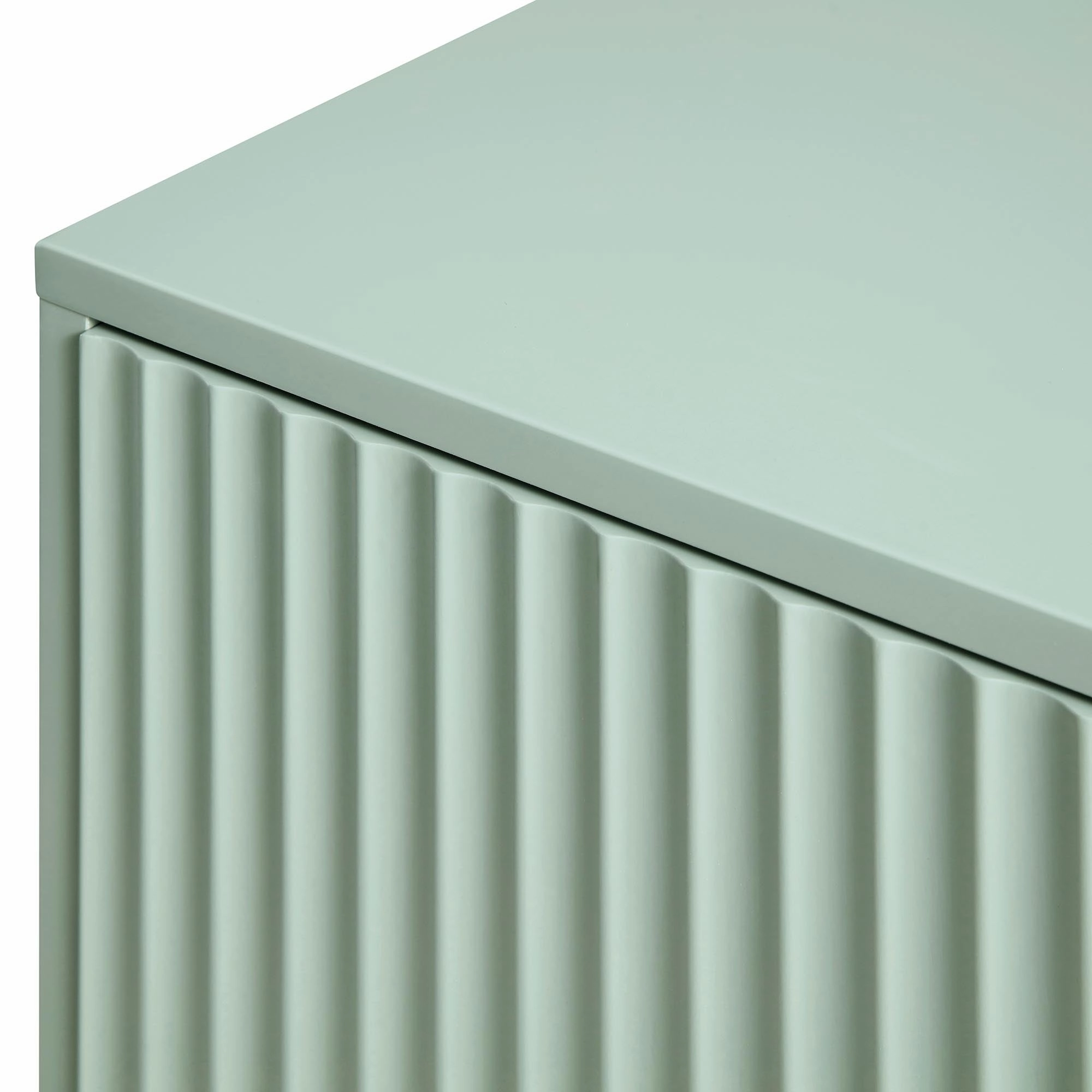 Richmond Ridged Large Sideboard, Matte Sage Green
