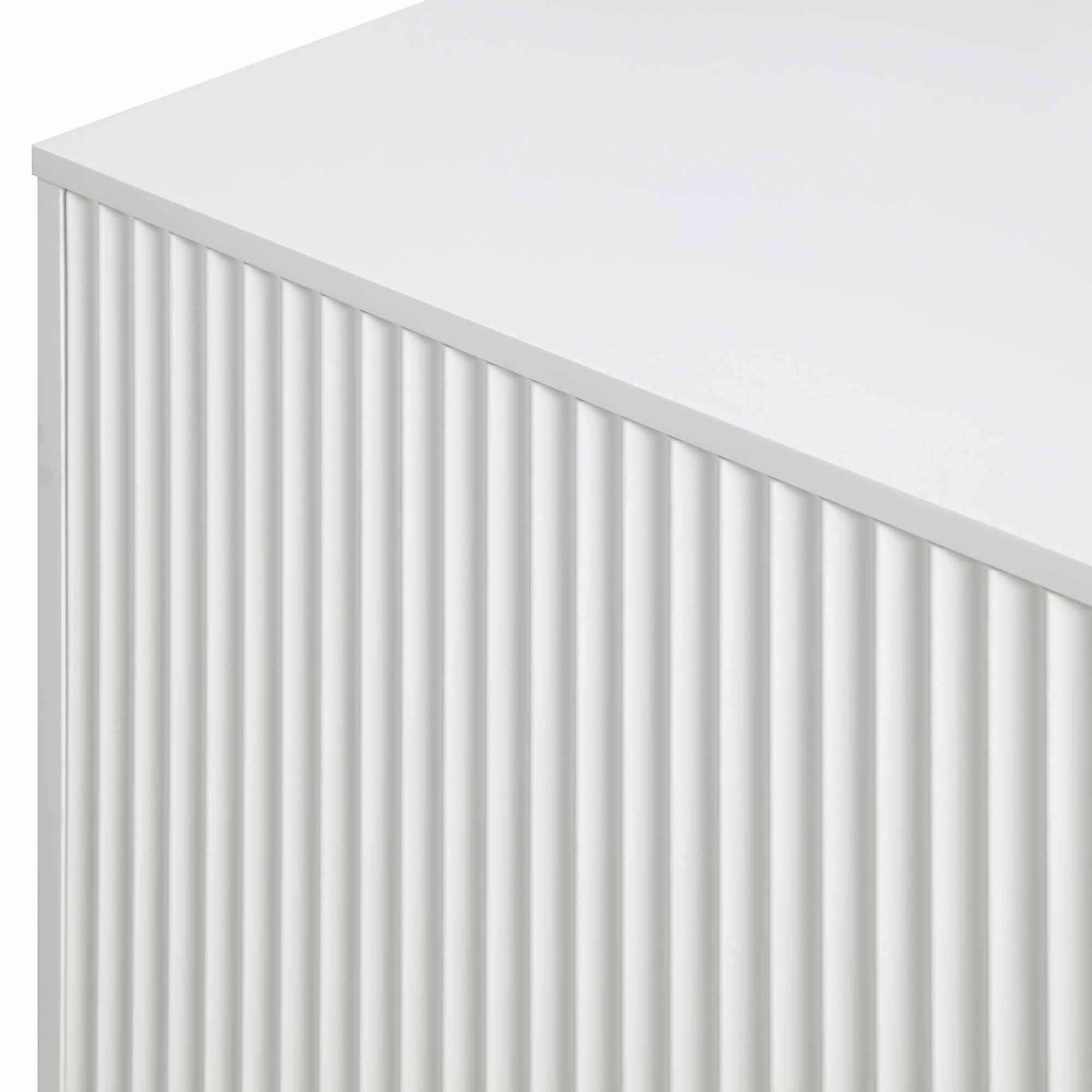 Richmond Ridged Large Sideboard, Matte White
