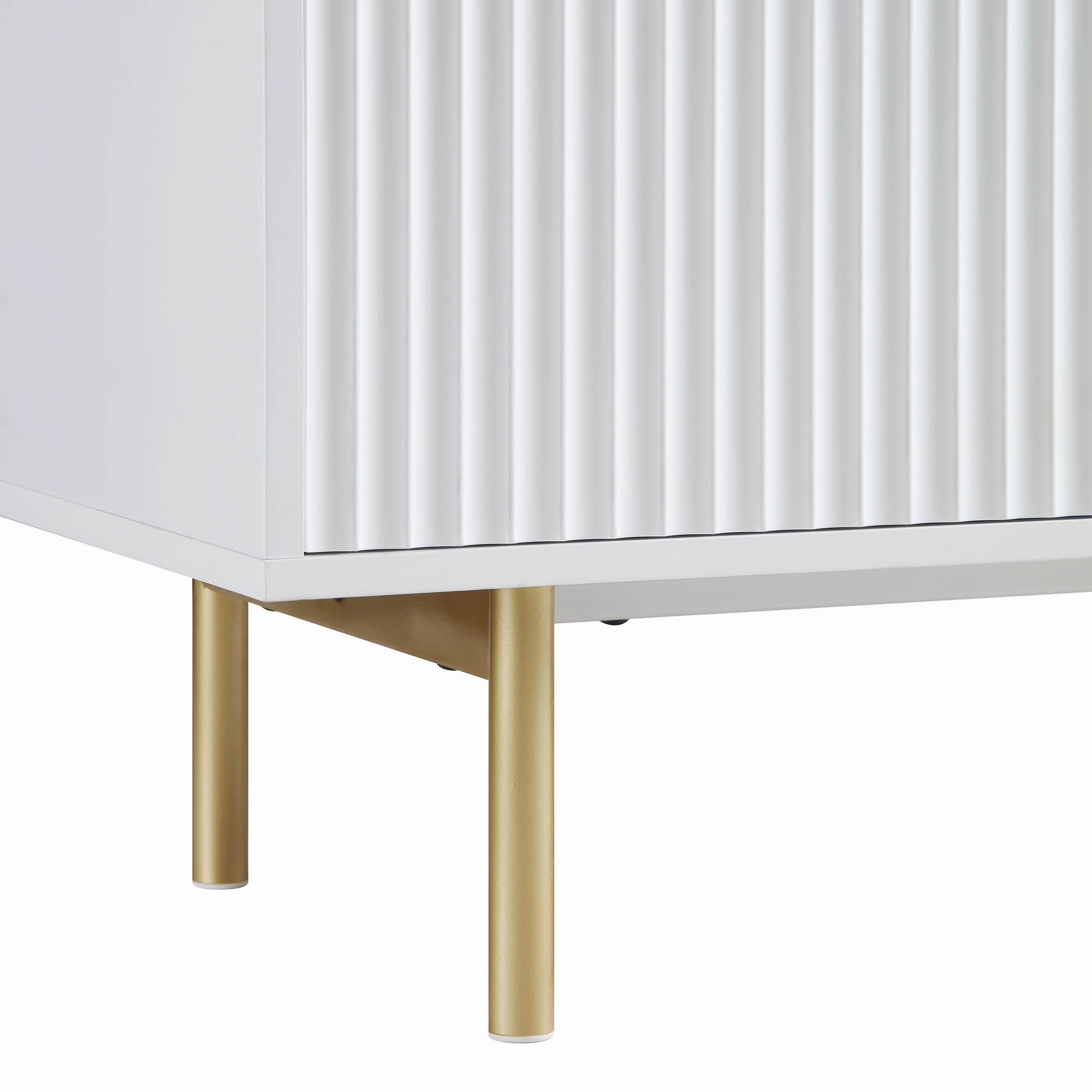 Richmond Ridged Large Sideboard, Matte White