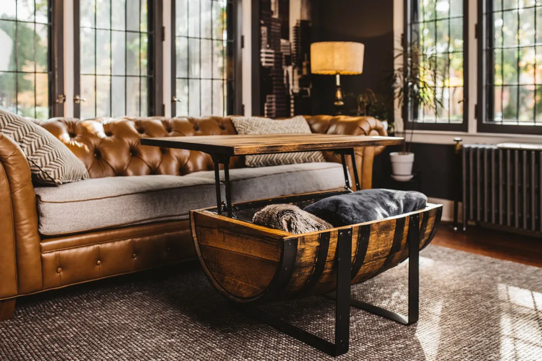 Rickhouse Whiskey Barrel Coffee Table