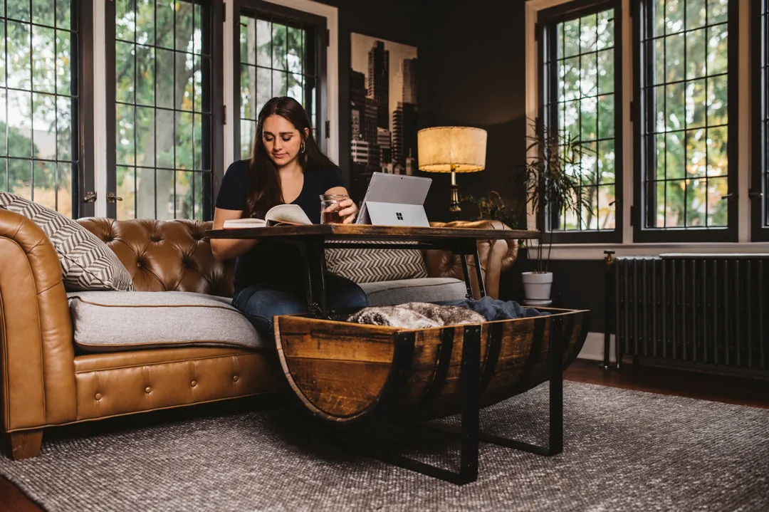 Rickhouse Whiskey Barrel Coffee Table