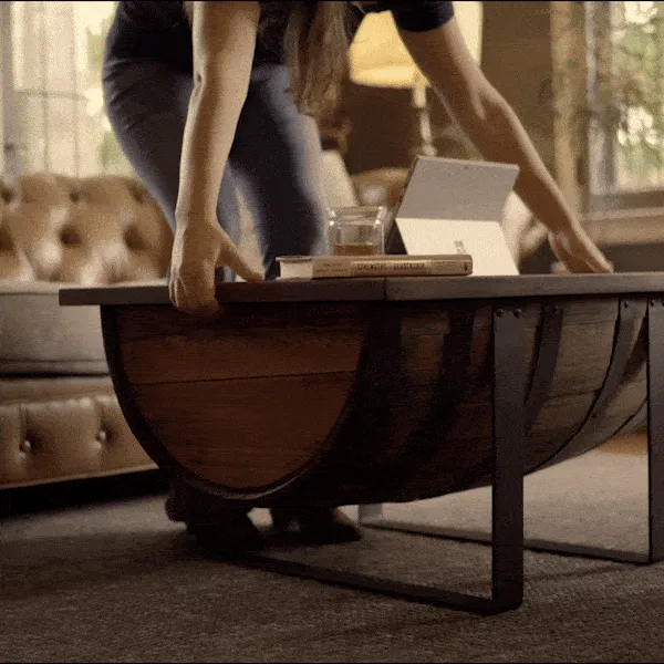 Rickhouse Whiskey Barrel Coffee Table