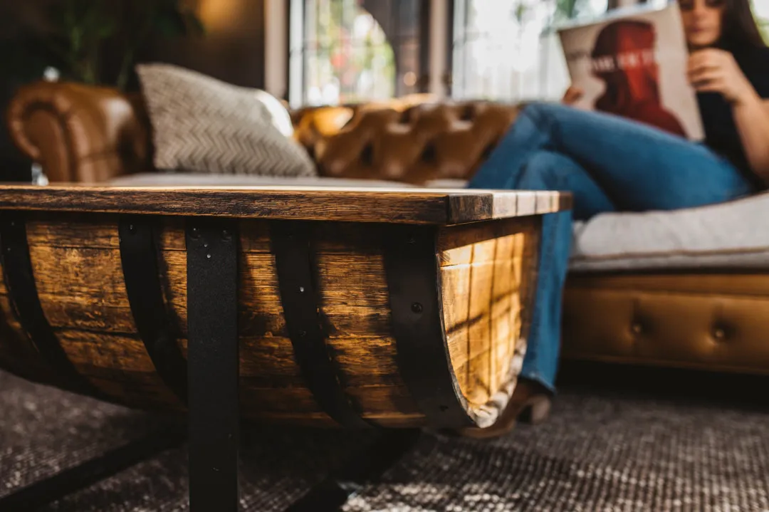 Rickhouse Whiskey Barrel Coffee Table