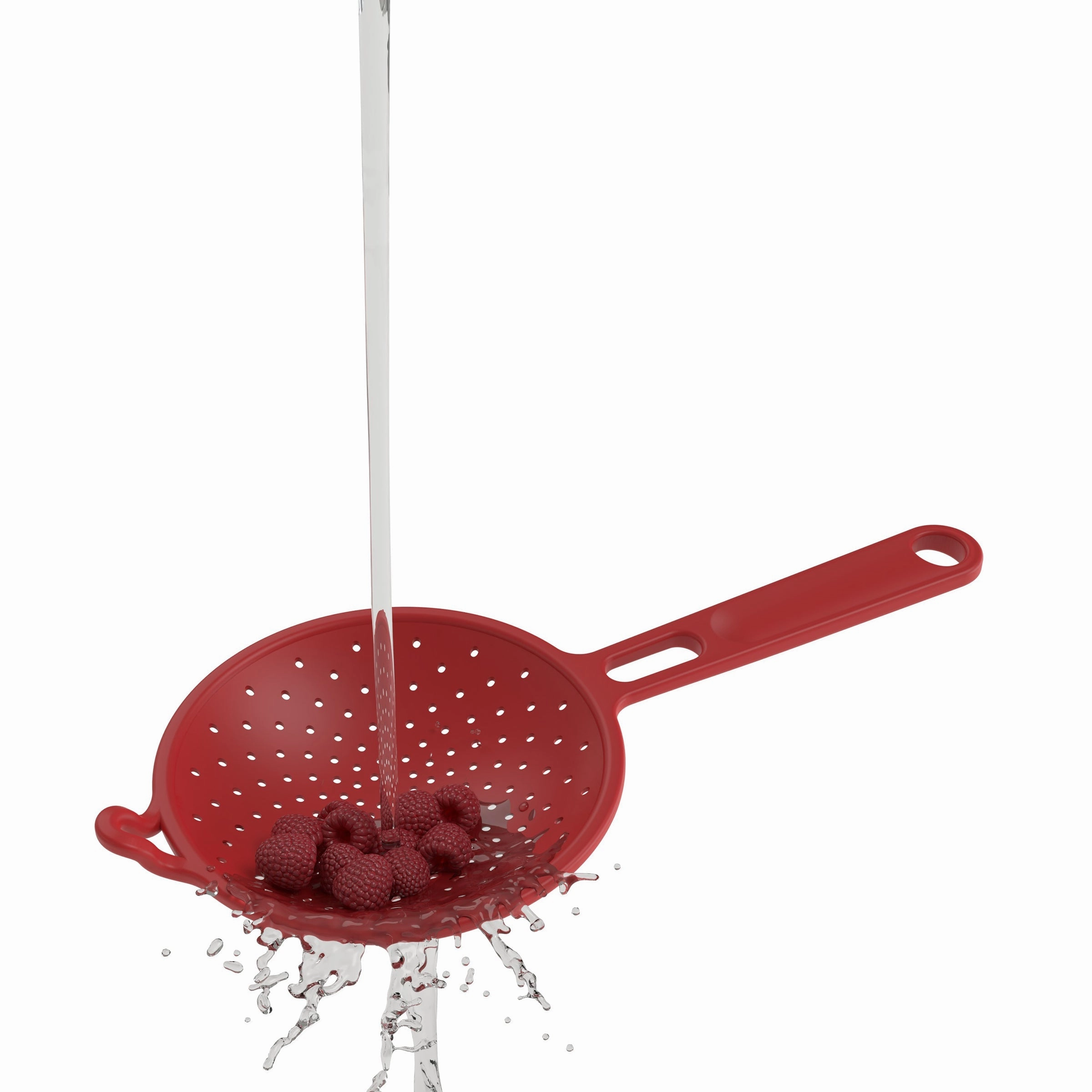 Robert Irvine 2-Piece Silicone Colander Set - Red