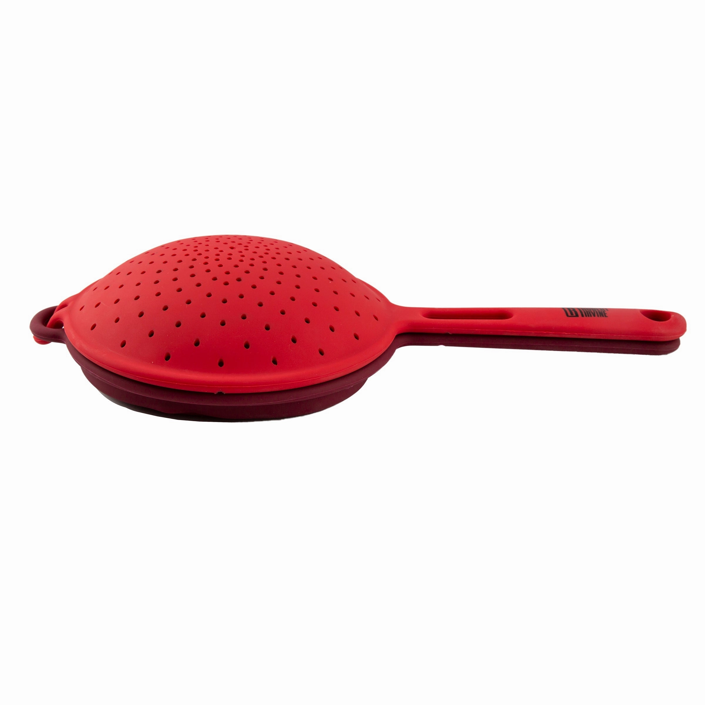 Robert Irvine 2-Piece Silicone Colander Set - Red