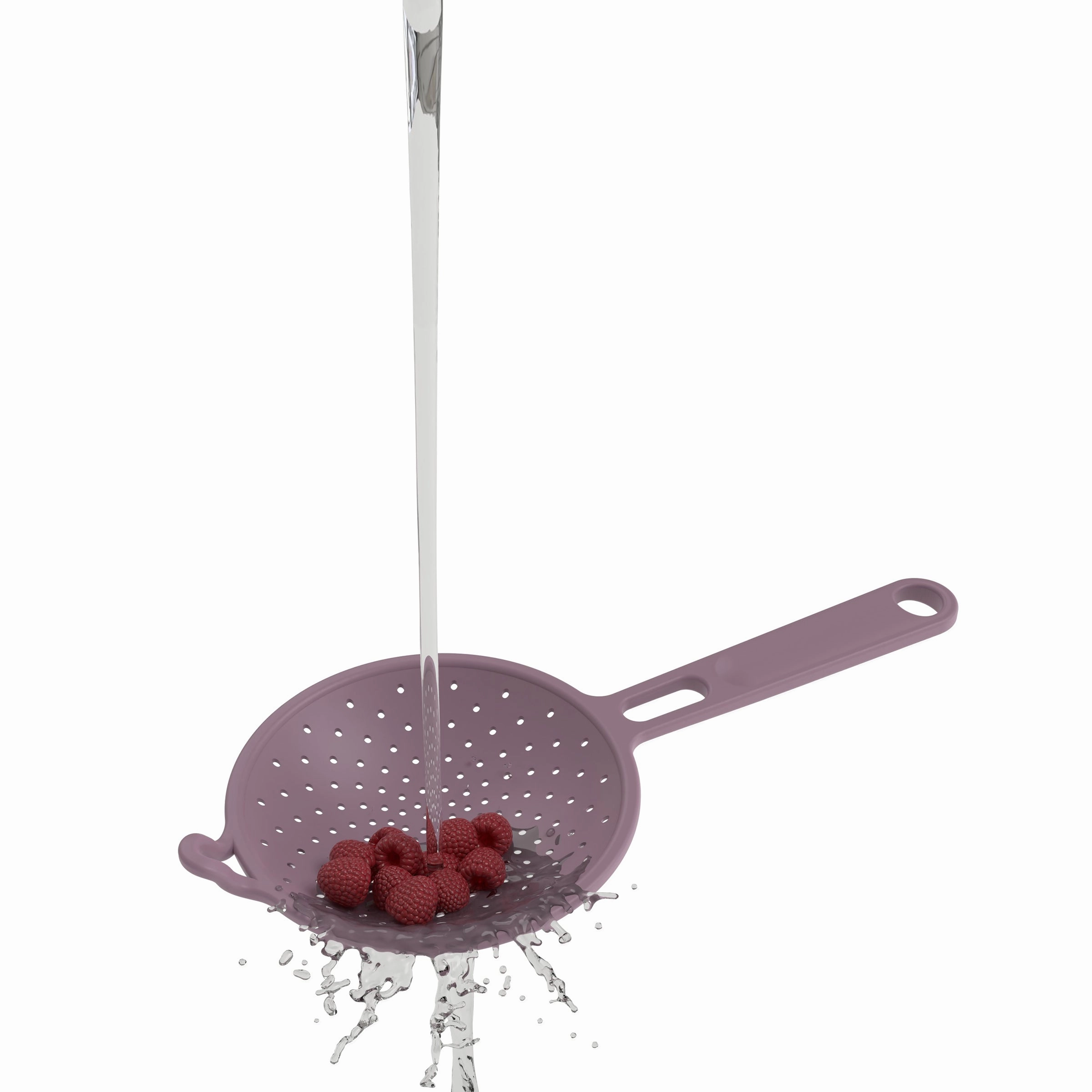Robert Irvine 2-Piece Silicone Colander Set Purple