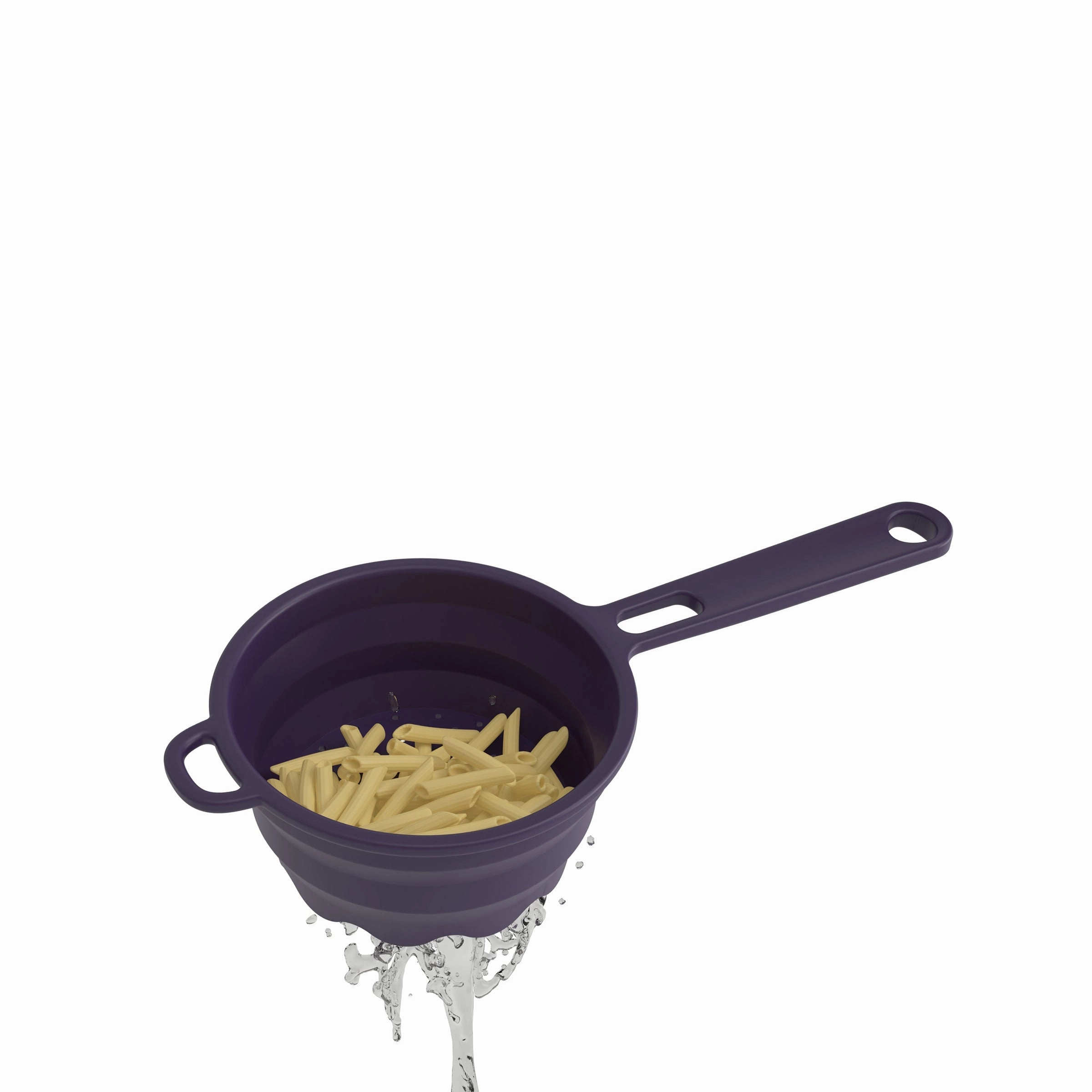 Robert Irvine 2-Piece Silicone Colander Set Purple