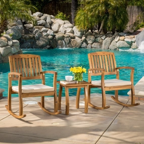 Rocking Chair w/ Cushion (Set of 2) & Accent Table - NH452792 clothes rack, garment rack