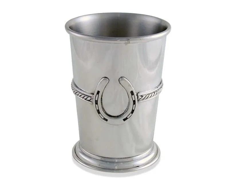 Rope & Horseshoe Pewter Julep Cup