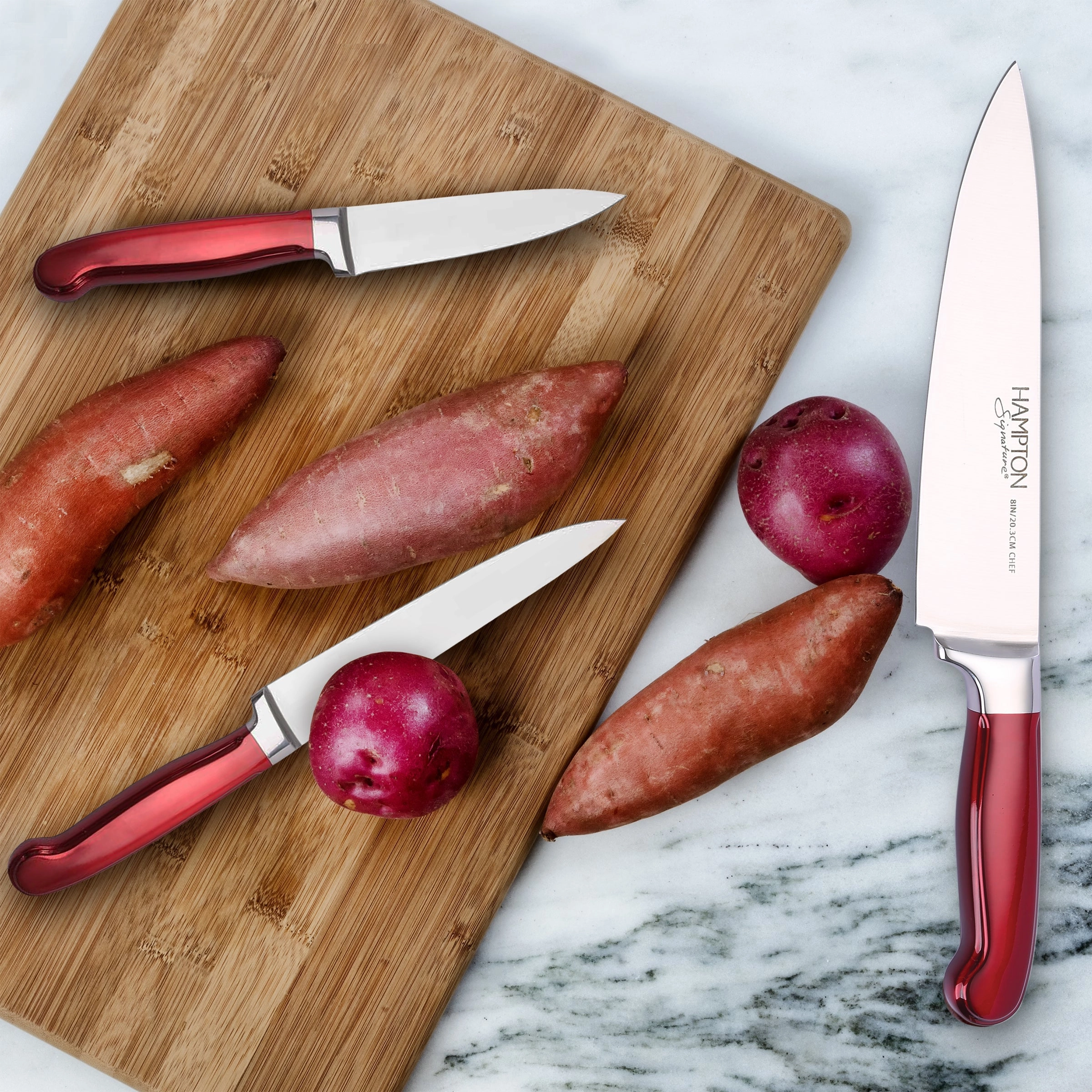 Rorik Red 14 Piece Cutlery Block Set