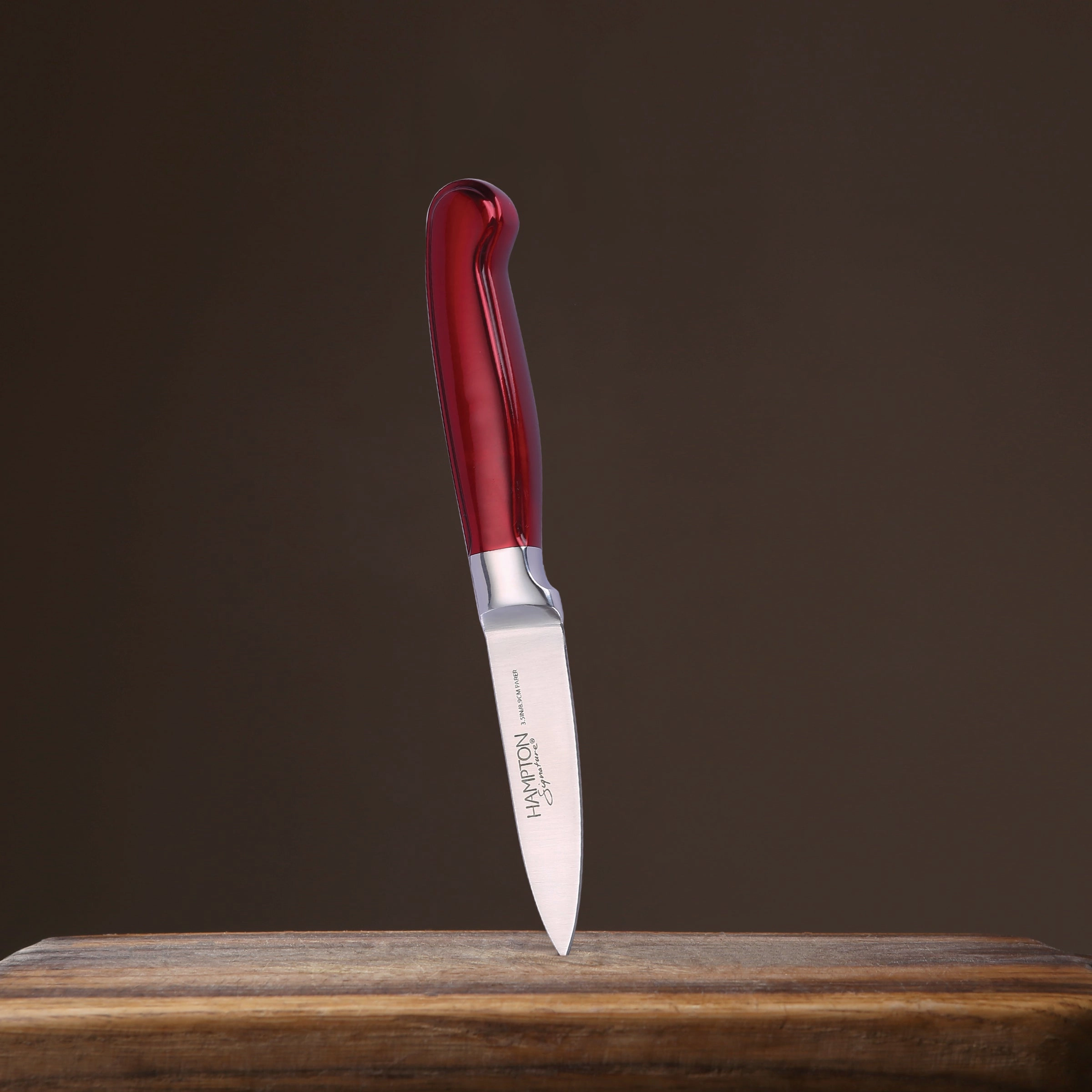 Rorik Red 3.5" Paring Knife with Clear Blade Guard