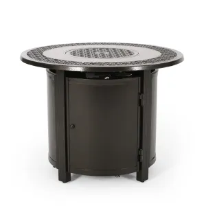 Round Aluminum Propane Fire Pit - NH379213 floor chair, tatami chair