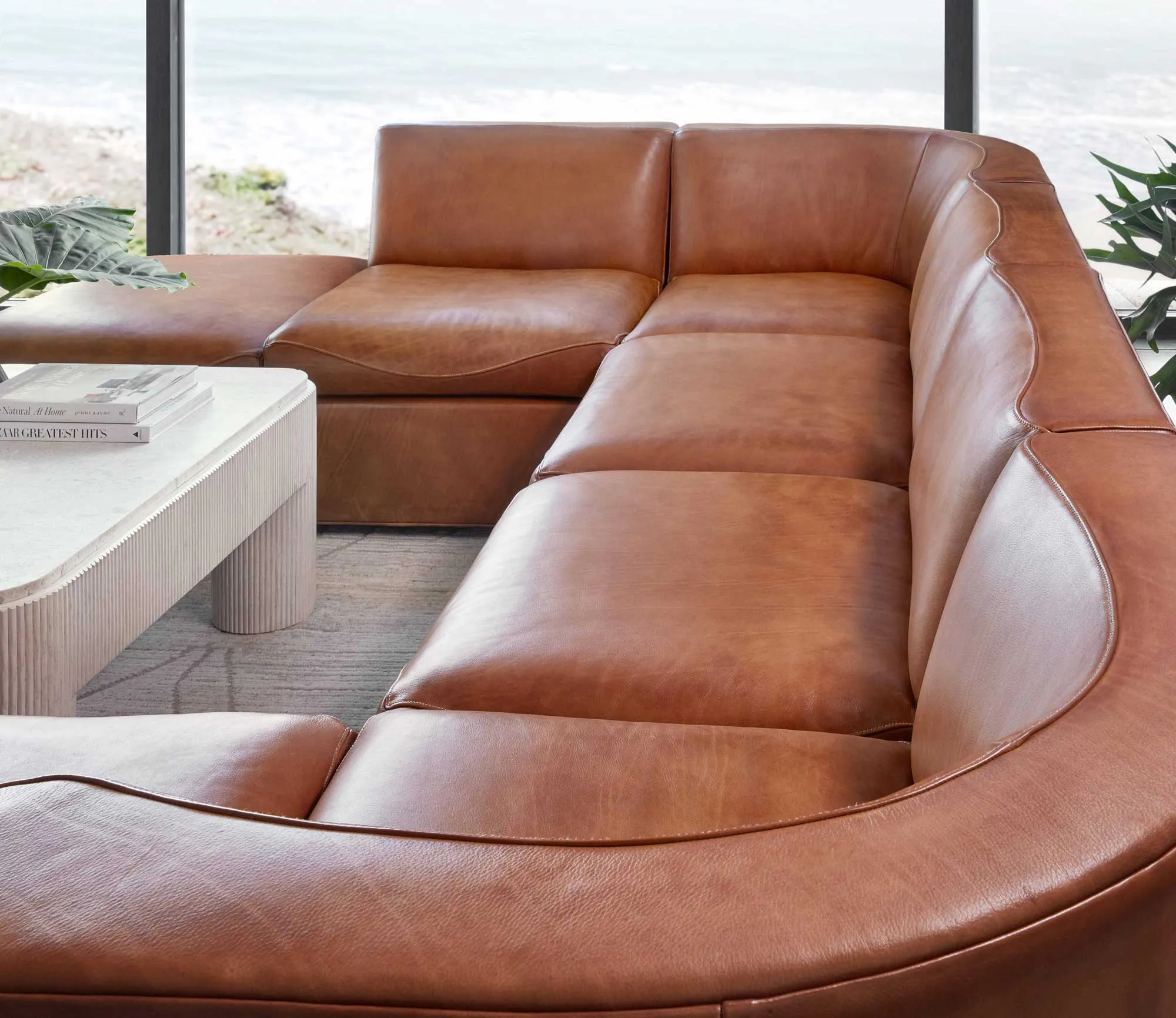 Rubicon Leather Sectional Sofa