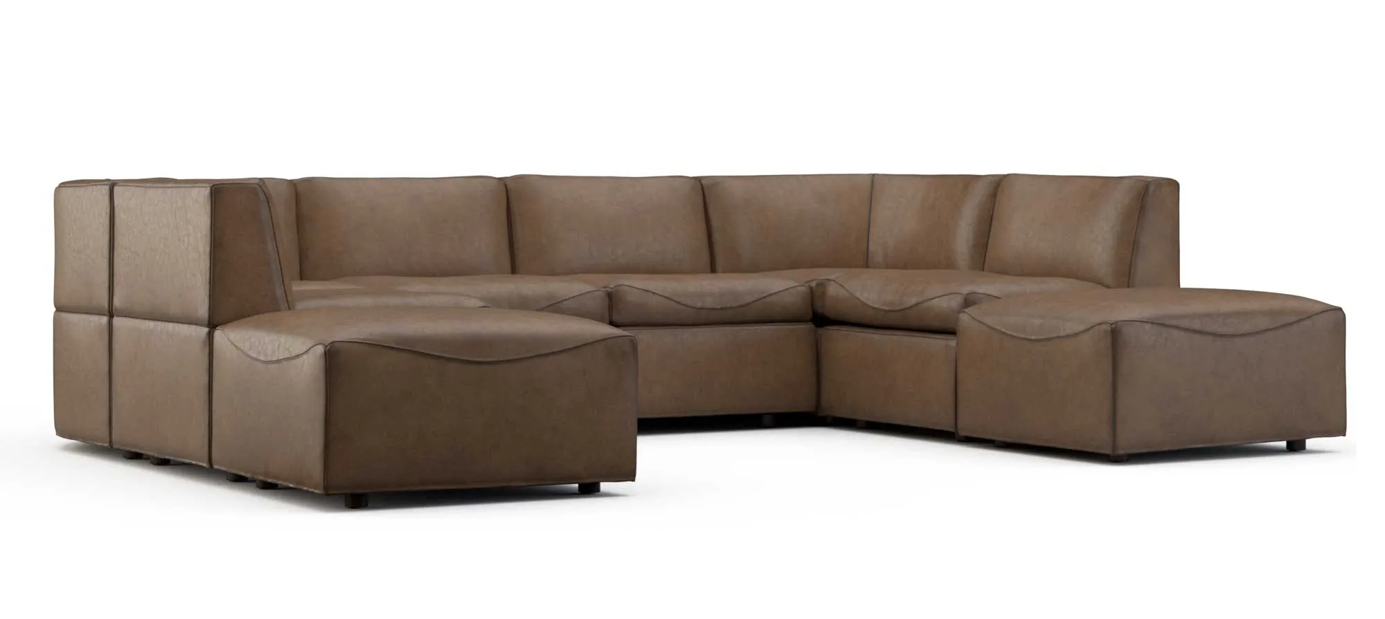 Rubicon Leather Sectional Sofa