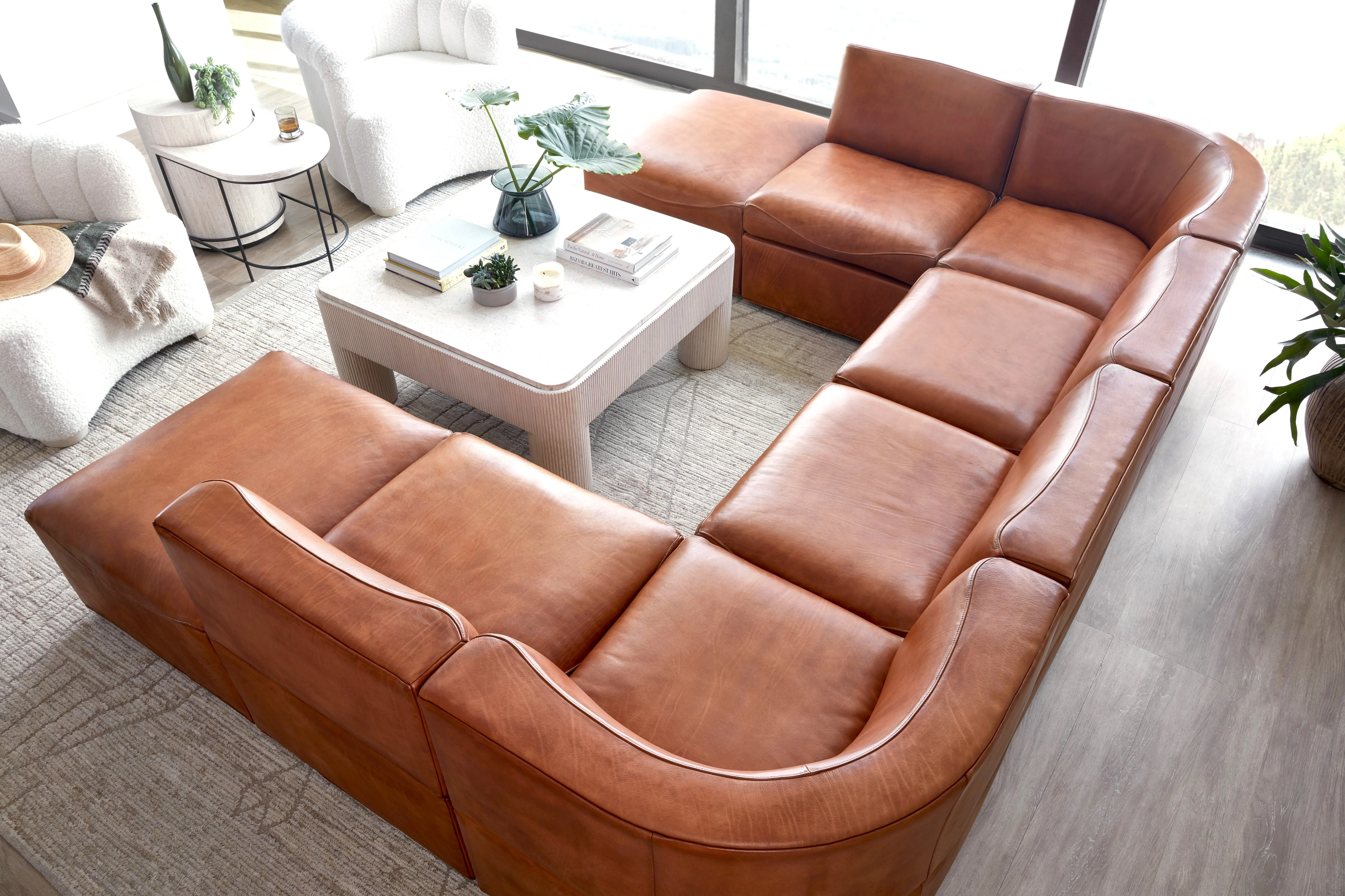 Rubicon Leather Sectional Sofa