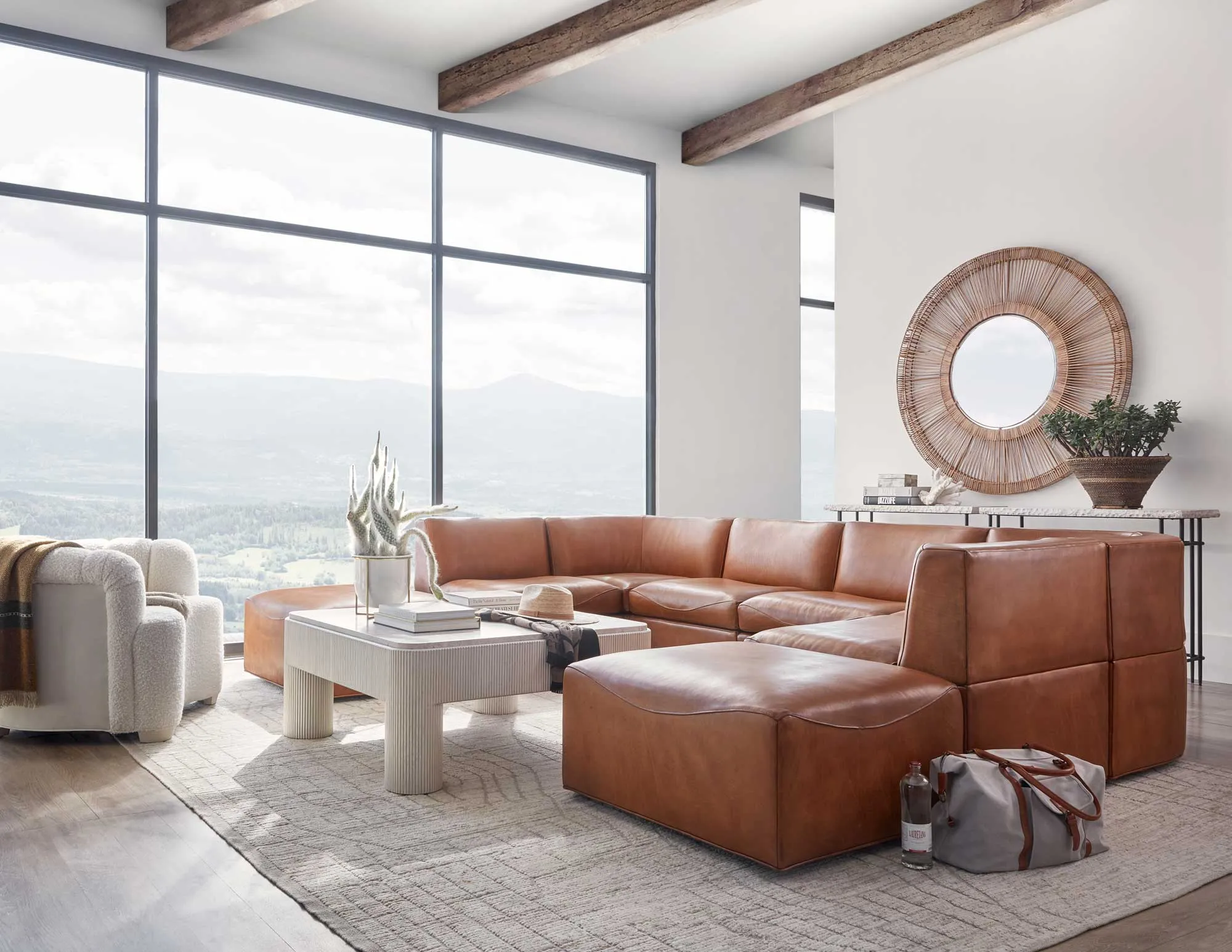 Rubicon Leather Sectional Sofa