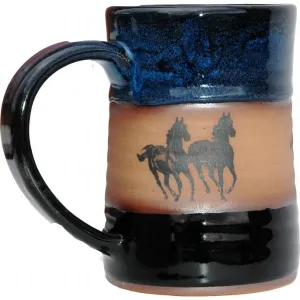 Running Horses Drink Tankard toilet seat cover, slow close seat