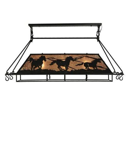 Running Horses Pot Rack
