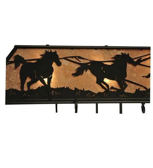 Running Horses Pot Rack
