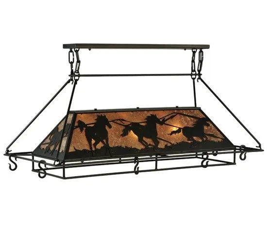 Running Horses Pot Rack