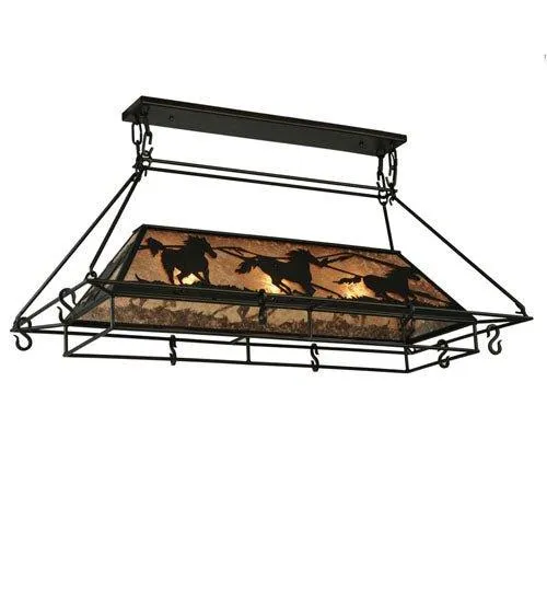 Running Horses Pot Rack