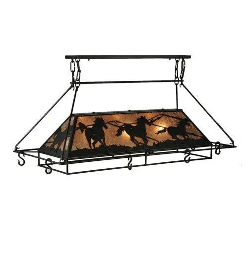 Running Horses Pot Rack