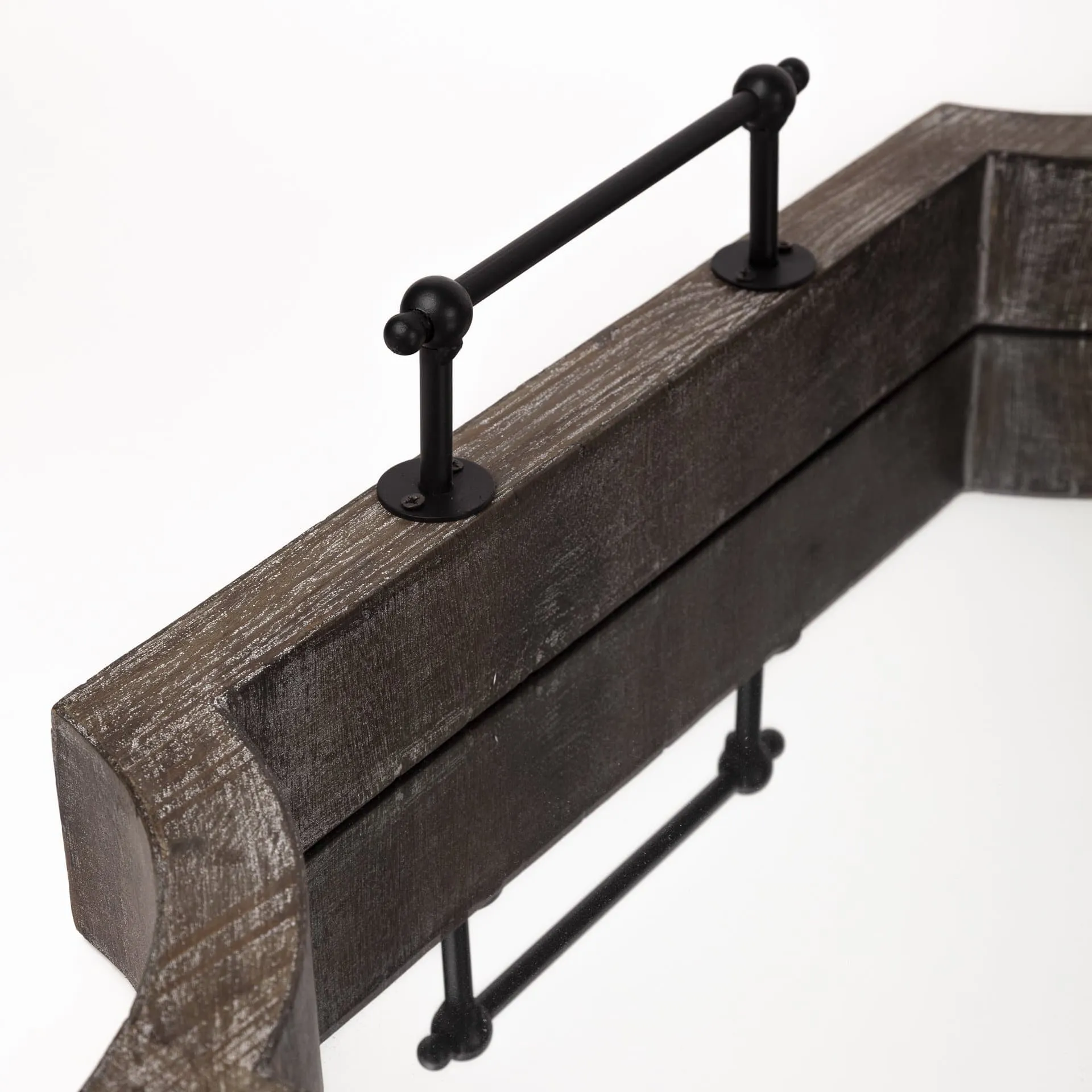 Rustic Antique Wash Wall Mirror