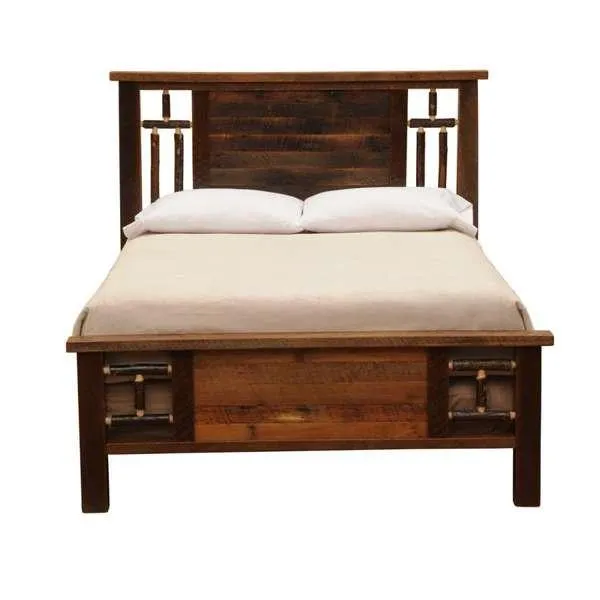 Rustic Appalachian Barnwood Bed