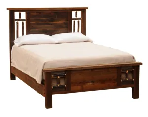 Rustic Appalachian Barnwood Bed bedroom furniture, nightstand