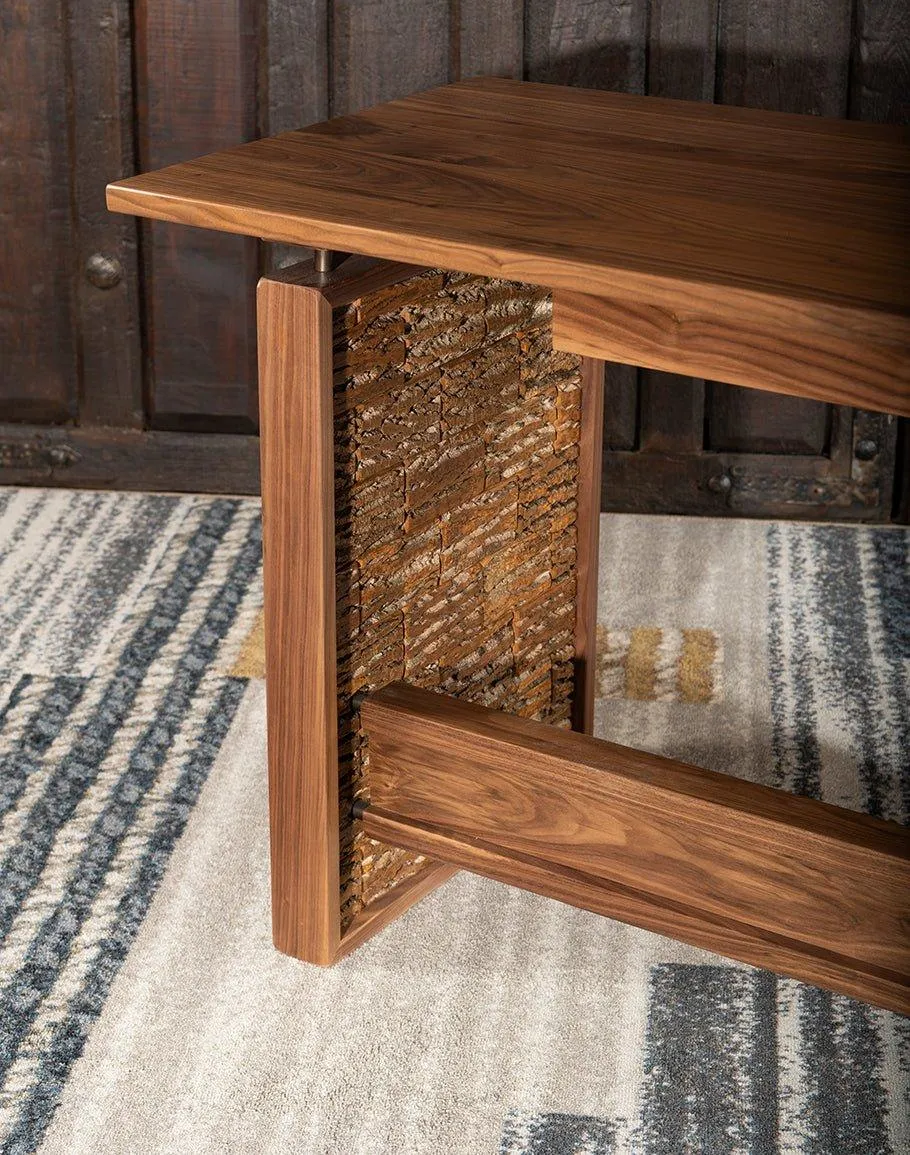 Rustic Black Walnut Writers Desk