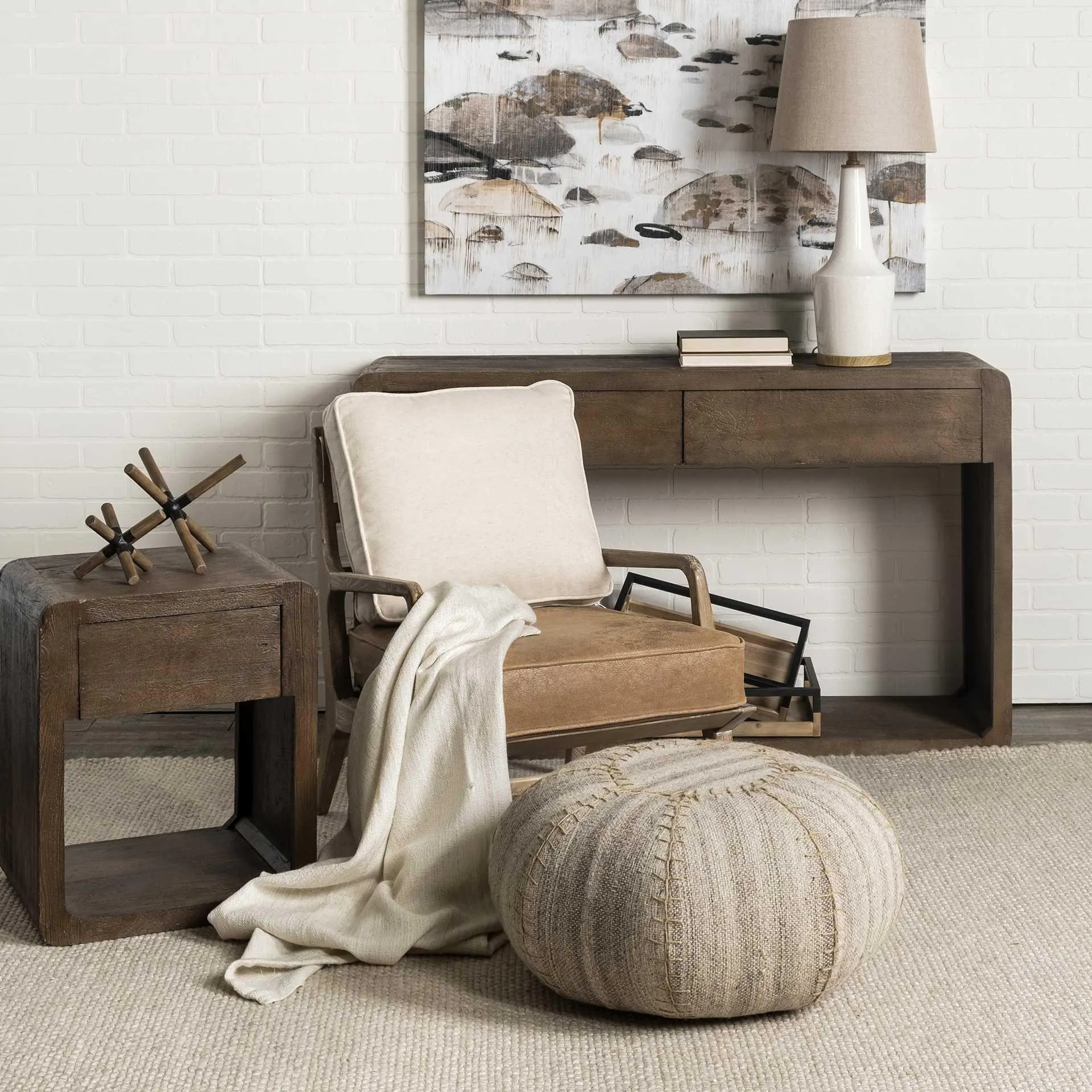 Rustic Boho Accent Chair