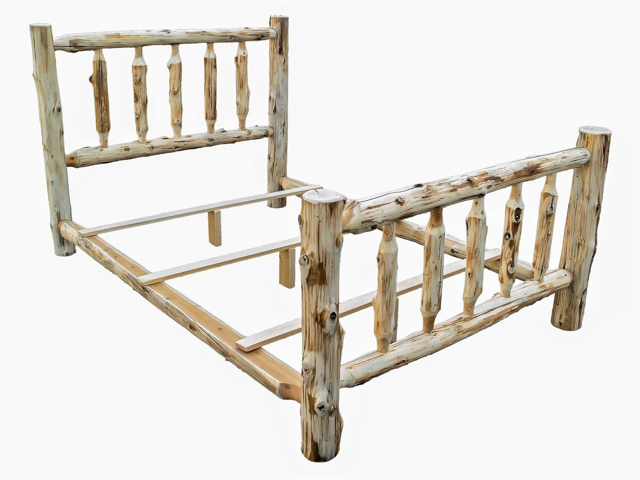 Rustic Cedar Log Bed