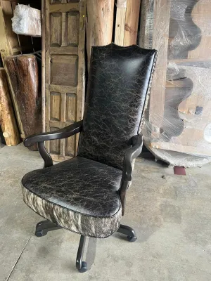 Rustic Distressed Leather Office Chair gaming chair, computer chair
