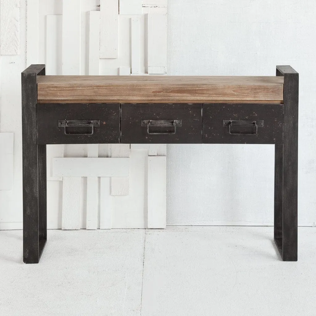 Rustic Entryway Table with Drawers