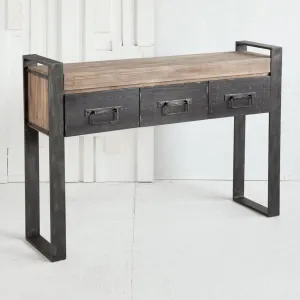 Rustic Entryway Table with Drawers euro sham, pillow shams