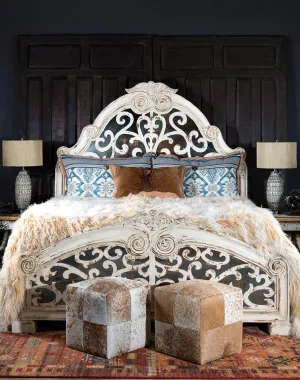 Rustic Handcrafted Fiona King Bed bedroom furniture, nightstand