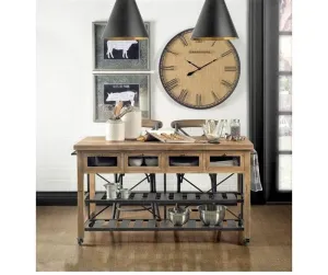 Rustic Industrial Wood Kitchen Island on Wheels gaming chair, computer chair