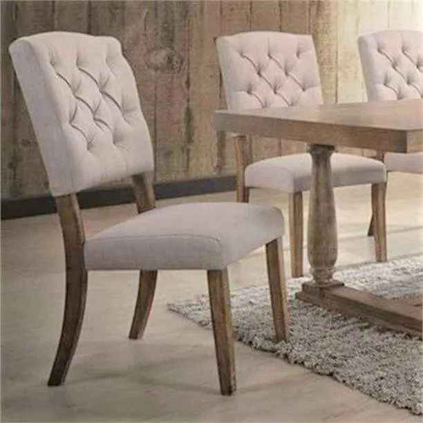 Rustic Rubberwood Farmhouse Dining Table