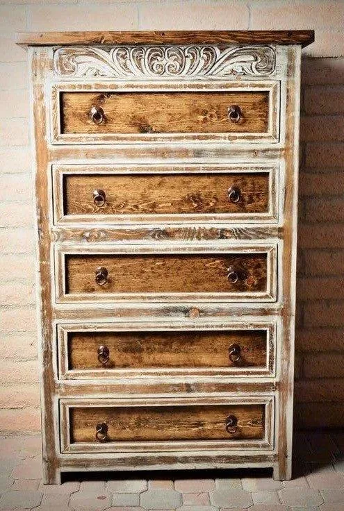 Rustic Spanish Royal Carved Bed