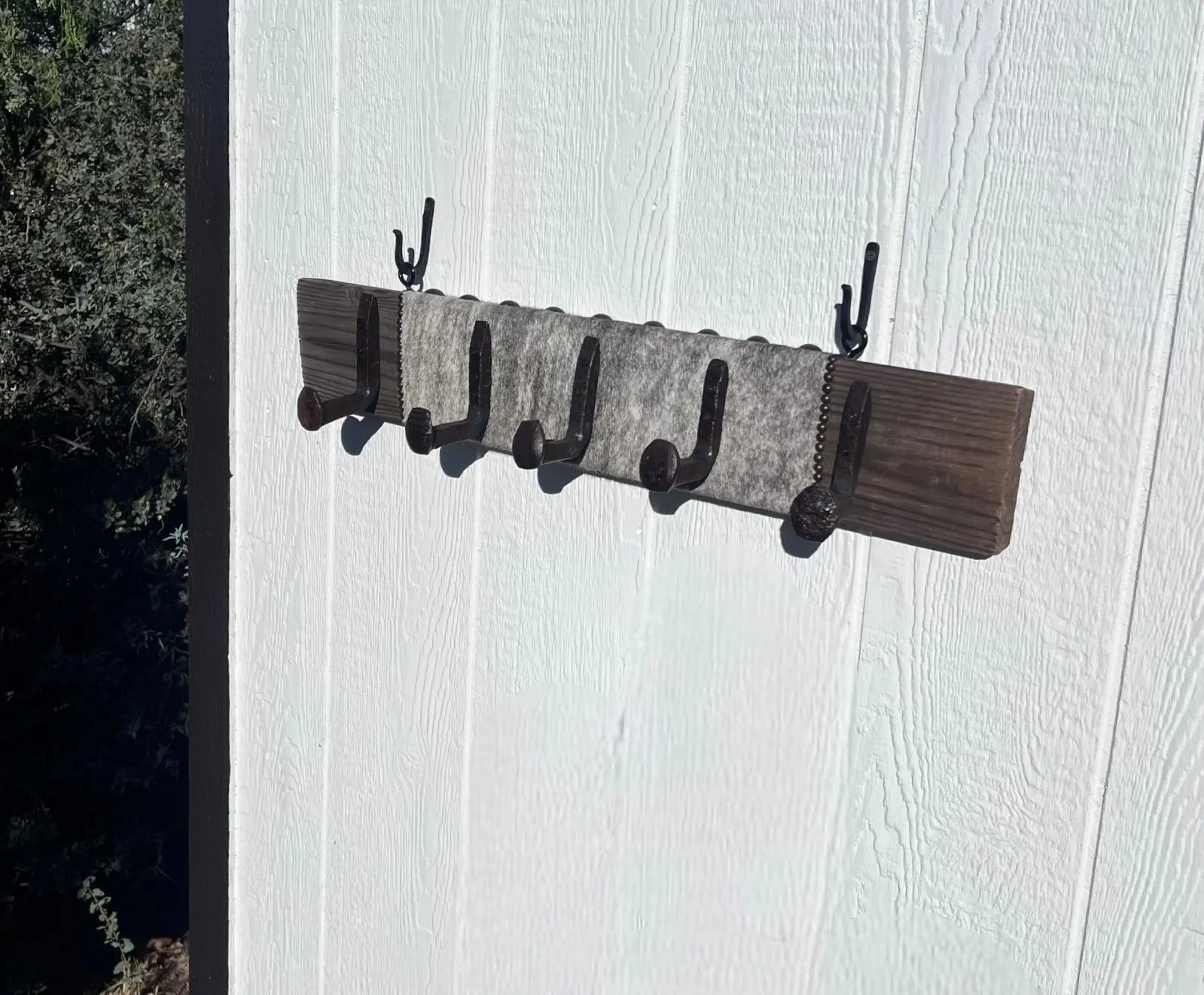 Rustic Wall Mount Coat Hook Unit