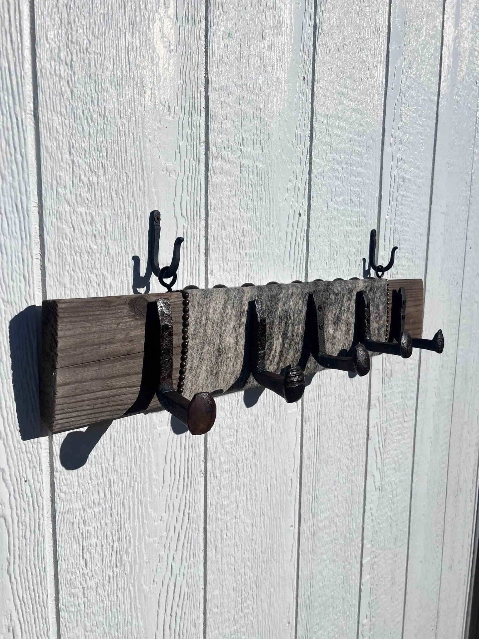 Rustic Wall Mount Coat Hook Unit