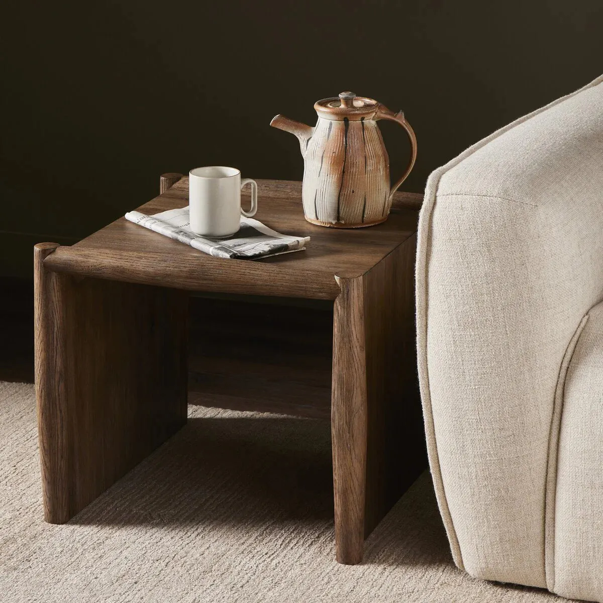 Rustic Weathered Oak End Table gaming chair, computer chair