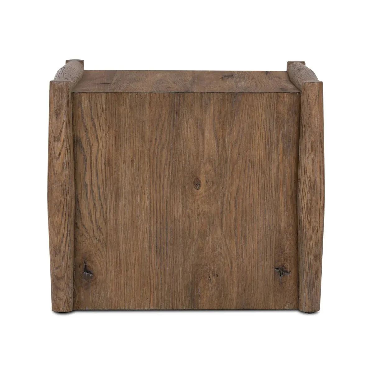 Rustic Weathered Oak End Table