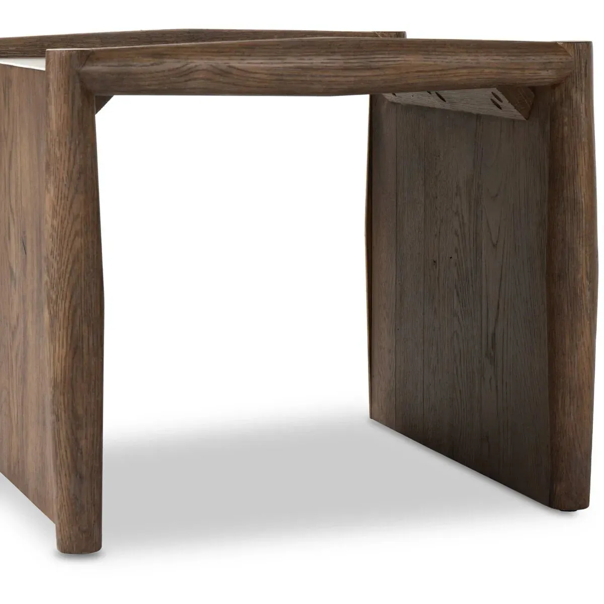Rustic Weathered Oak End Table