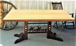 Rustic Western Dining Table gaming chair, computer chair