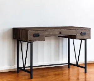 Rustic Wood & Metal Hollow Core Desk gaming chair, computer chair