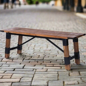 Rustic Industrial Wood Bench table runner, placemat