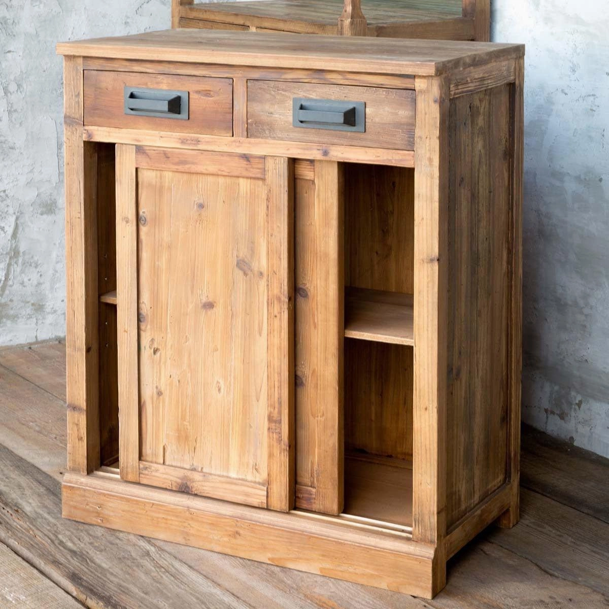 Rustic Pine Cabinet glassware set, wine glass