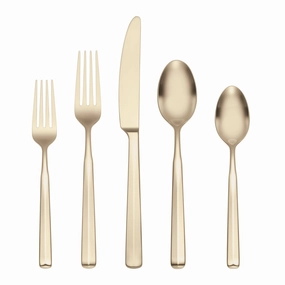 Ryder Champagne Satin 20 Piece Flatware Set