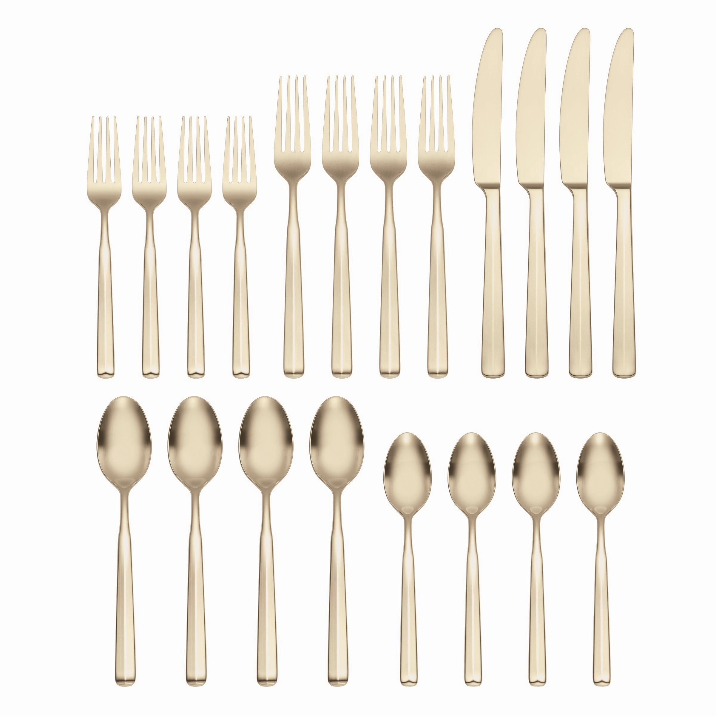 Ryder Champagne Satin 20 Piece Flatware Set